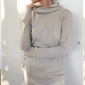 The Group Babaton Thermal Cowlneck Heather Dover Grey Size S